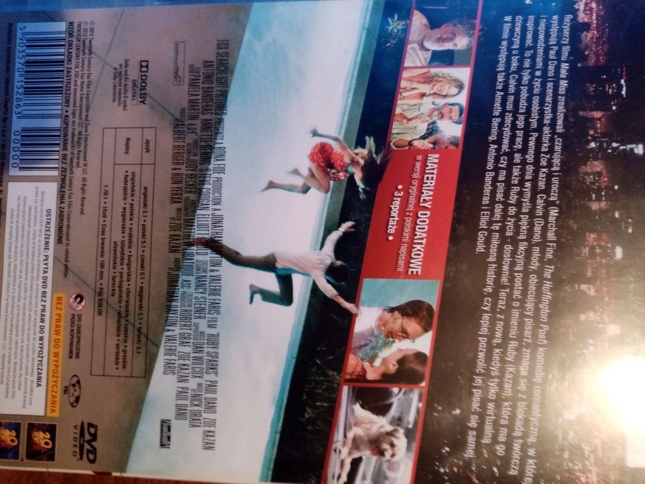 RUBY SPARKS film dvd