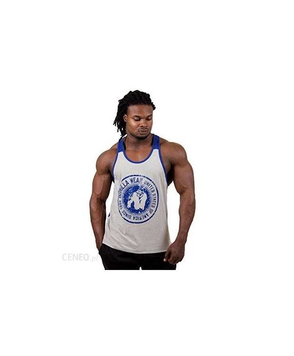 Gorilla Wear Roswell Tank Top Granatowo-Szary XL