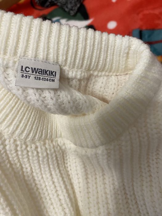 Светр білий одяг для дівчинки р.134-146 приблизно