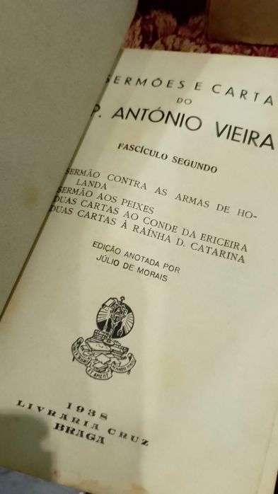 Sermões e Cartas do P. António Vieira 1937/38