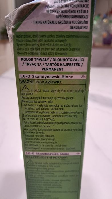 Palette Naturals Farba do Włosów L6-0 Skandynawski Blond