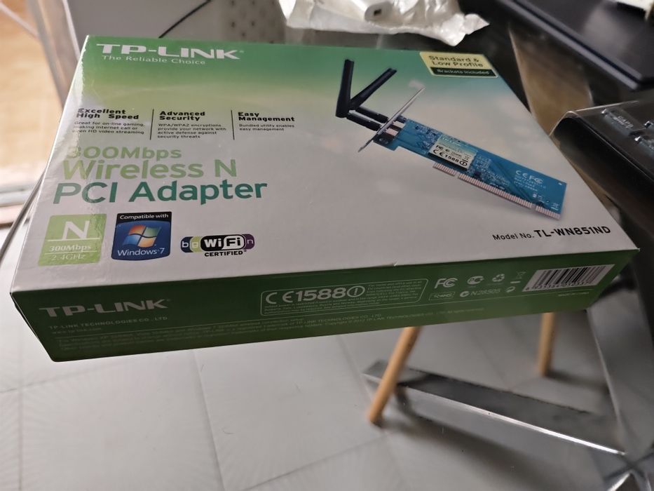 Placa de rede tp-link 300Mps wireless N PCI adapter