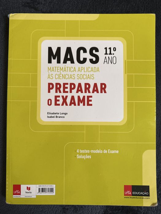 Caderno de exercicios MACS 11 ano