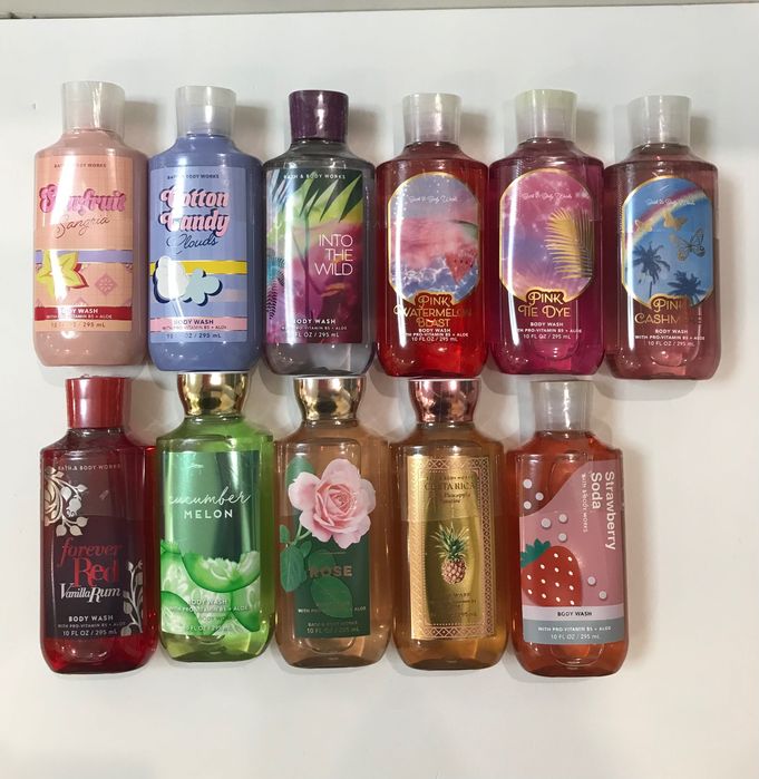 Гель для душу, міст, крем для тіла, лосьйон Bath and body works