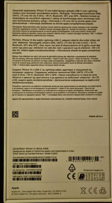 iPhone 12, 64 GB White