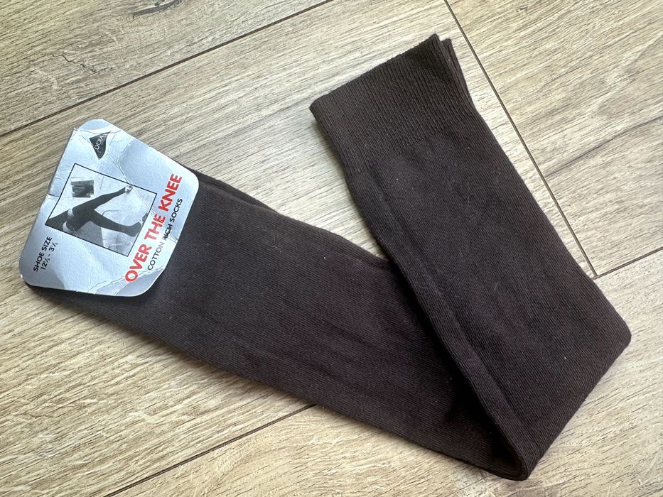 Podkolanówki czekoladowe nowe 39