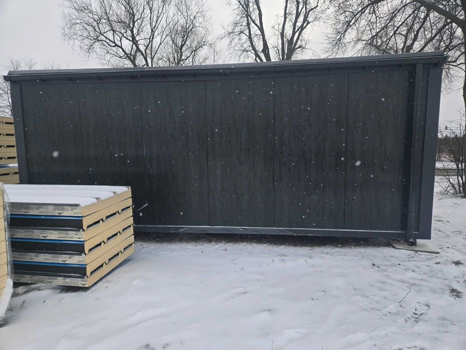 Kontener usługowo-handlowy drewnopodobny 100mm NOWY od ręki