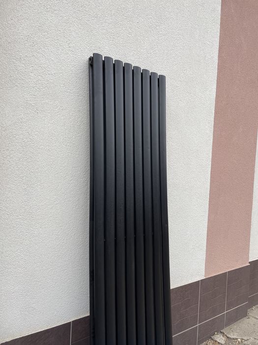 Топ цена! Вертикальный радиатор отопления Rimini II 8/1800 черный