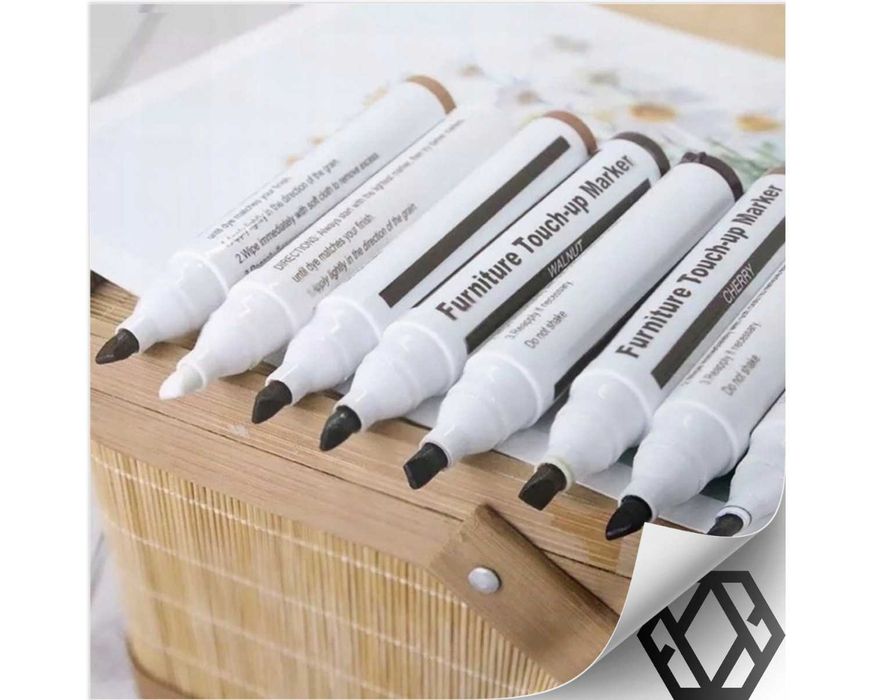 Zestaw XL Naprawczy Markery do Rys Naprawy Paneli Mebli Drzwi + Wosk