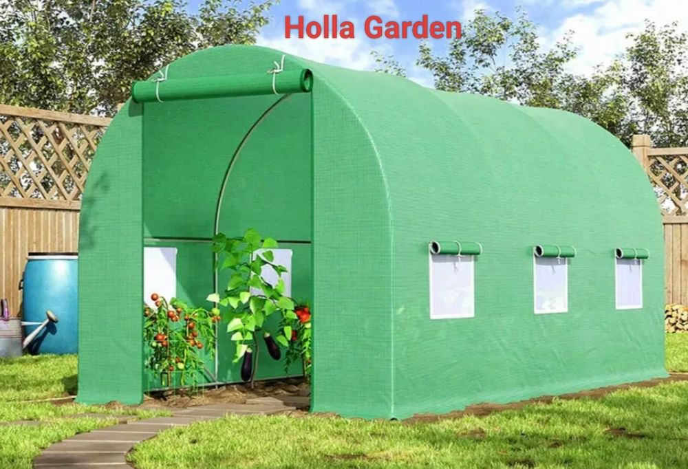 Усиленная теплица парник 6 м² | 3×2×2 м | 6 окон с москитной  сеткой