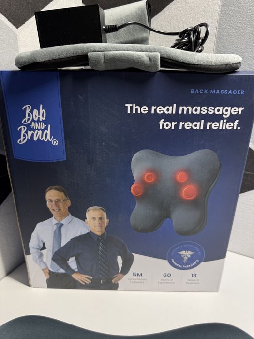Ergonomiczna Poduszka Masująca Szyję, Kark i Plecy BOB AND BRAD