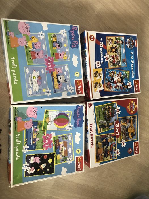 Puzzle trefl Peppa, Psi Patrol, Strażak Sam