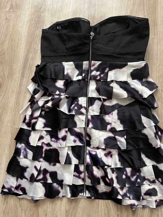 Сукня/ плаття, міні, бюстьє,на блискавці, з воланами 44-46р