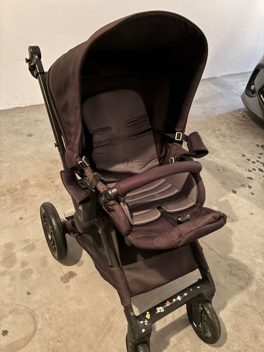 Trío Jane Carrinho de passeio Muum cinzento completo + suporte banheira, até 9 meses
