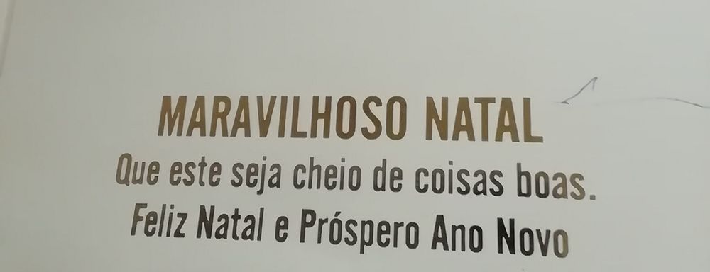 Postal de natal com música, antigo