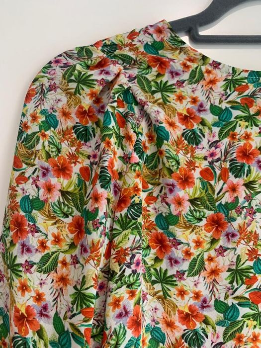 Blusa manga comprida floral Tam.36 da H&M