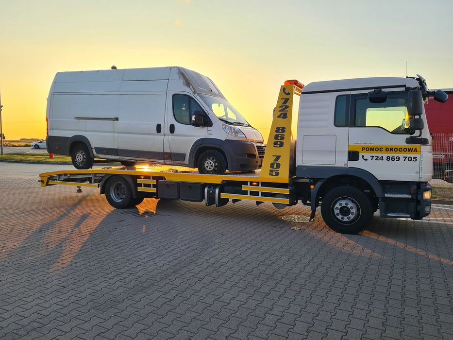 Pomoc Drogowa LAWETA Transport Pojazdów Maszyn WROCŁAW |  A4  S5  S8 |