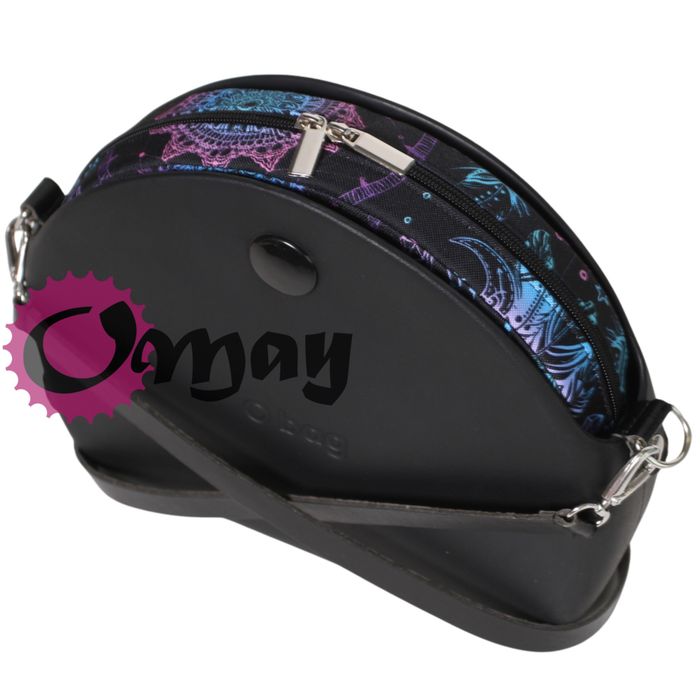 Czarny organizer do OBAG MOON LIGHT łapacze kolorowe 2 kieszenie OMAY