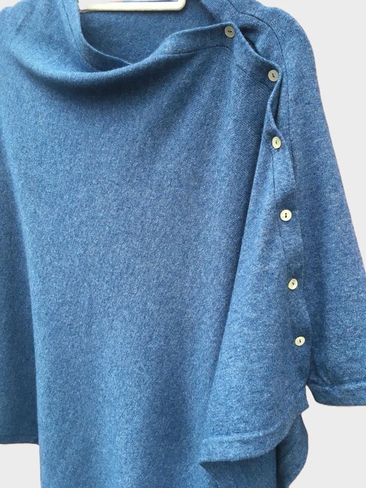 Шарф, Пончо Bird of Paradise, Кашемір, Шовк, перлинні гудзики, Італія