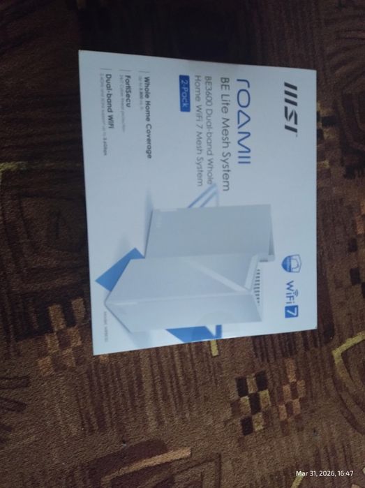 MSI Roamii BE Lite Mesh System (3600Mb/s a/b/g/n/ac/ax/be) 2xAP