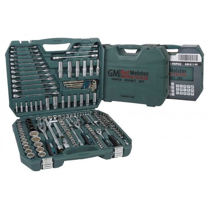 Набір головок і ключів, 149 од. Професійний Gut Meister GM-01149