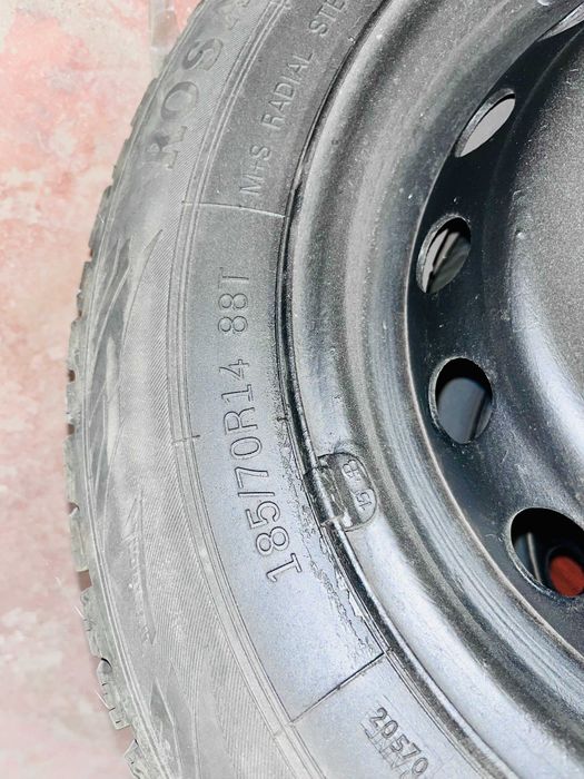 Зимние колеса в сборе 185/70 R14 Идеал + Колпаки