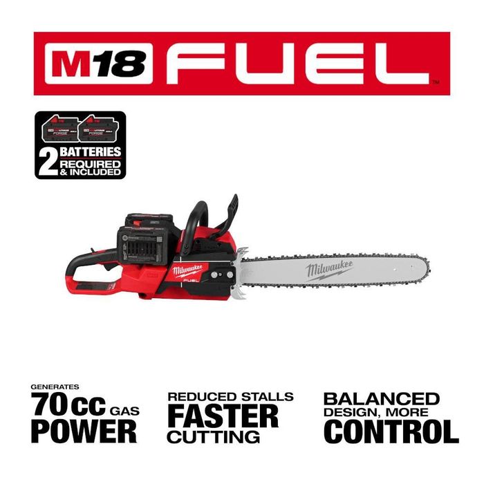 Акумуляторна ланцюгова пила Milwaukee M18 FUEL 2827-20