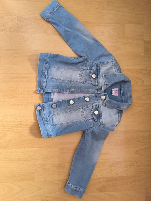 Katana jeansowa kurtka dla dziewczynki rozmiar 98
