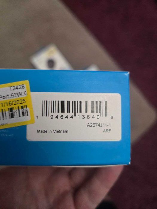 Зарядний пристрій Anker GAN PowerPort 336 - 67W Black