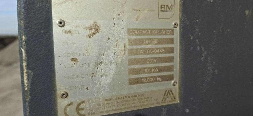 Kruszarka mobilna udarowa  kompaktowa RM60