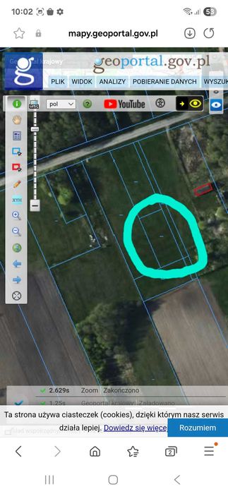 Działka budowlana 1000m2