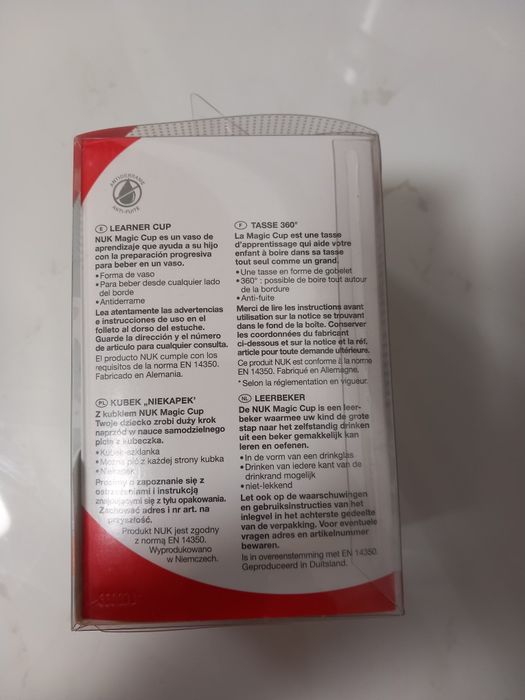 NOVO selado copo mágico NUK