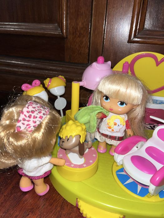 Pet groomer + bonecas + animais + acessórios