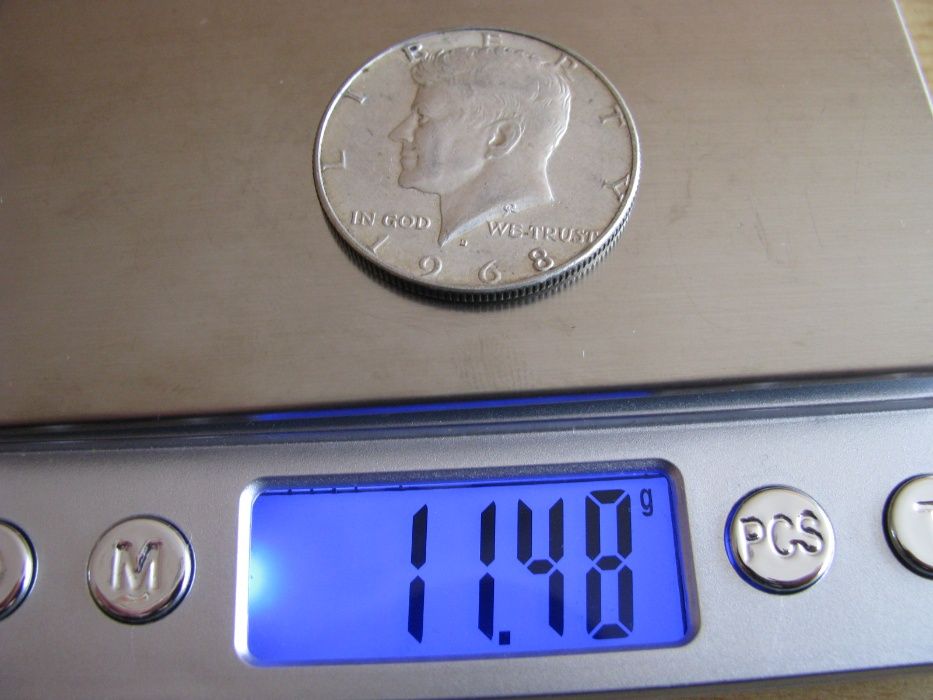 USA 50 cent, Half Dollar Kennedy 1968 Srebro
