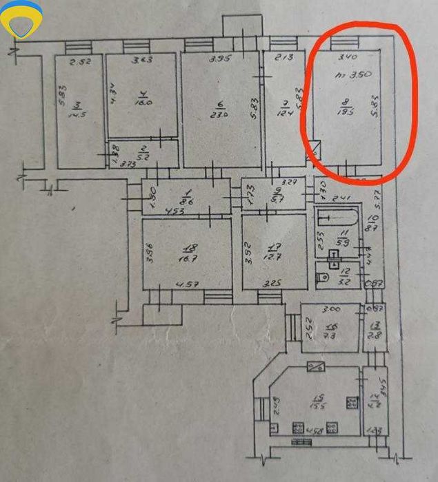 Продам комнату в историческом центре- Ольгиевская улица