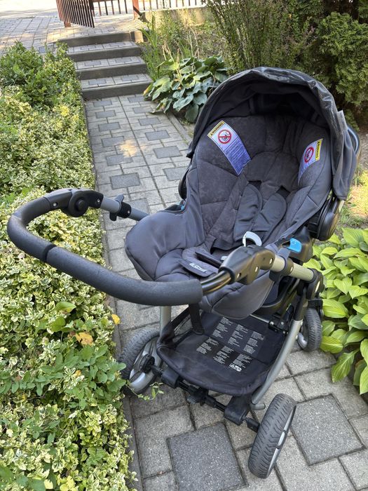 Teutonia Cosmo 11 4w1 – gondola, spacerówka, fotelik + ISOFIX, akcesoria