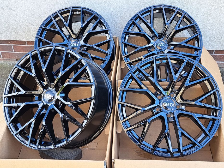 Alufelgi NOWE 17 AUDI 5x112 A3 A4 B7 B8 B9 A6 C5 C6 Q3 TT CZARNE CA20