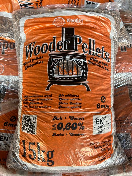 Pellet drzewny Wooder, certyfikat ENplus, A1  – Super cena 1720, dostawa HDS, winda samowyładowcza