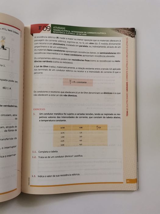Caderno do aluno Ciências Naturais, Físico-química e Matemática 9.°ano