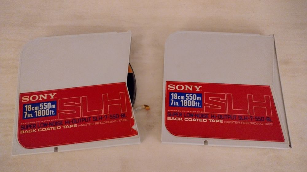 Tapes Sony 18cm SLH para reel to reel high fidelity