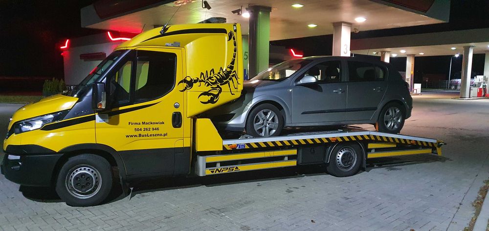 Autolaweta Pomoc drogowa holowanie samochodu Leszno