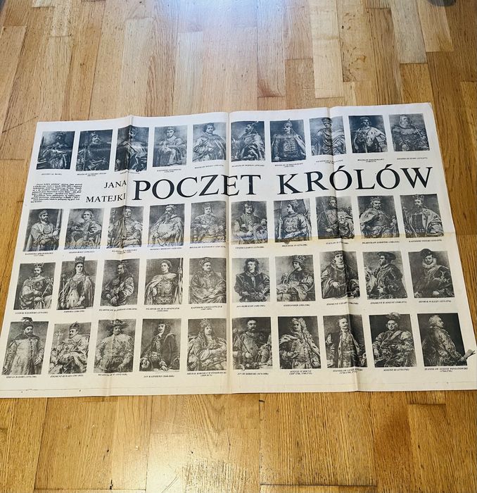 Gazeta krakowska 1988r Jan Matejko poczet królów polskich