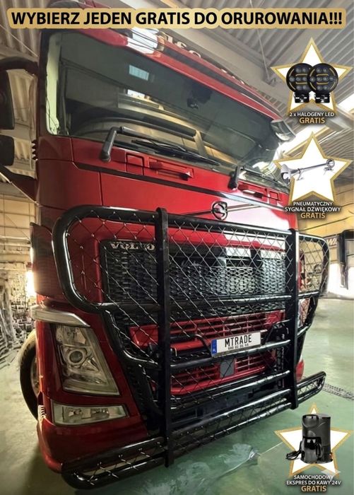 DOSTAWA 99 zł / KANGUR VOLVO FH4 FH3 orurowanie TRUX HYPRO Man Daf Scania Aero Mercedes Iveco