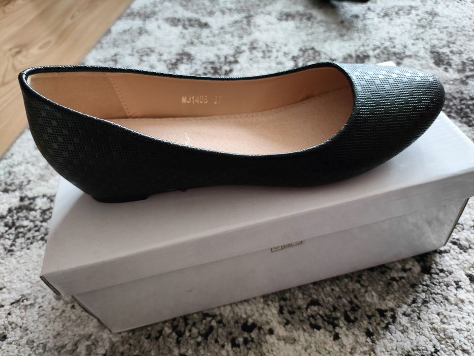 Buty damskie baleriny na ukrytej platformie rozmiar 36/37