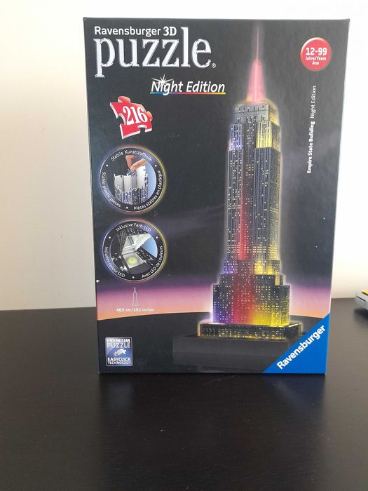Ravensburger - Puzzle 3D - Empire State com Luz. Por estrear.