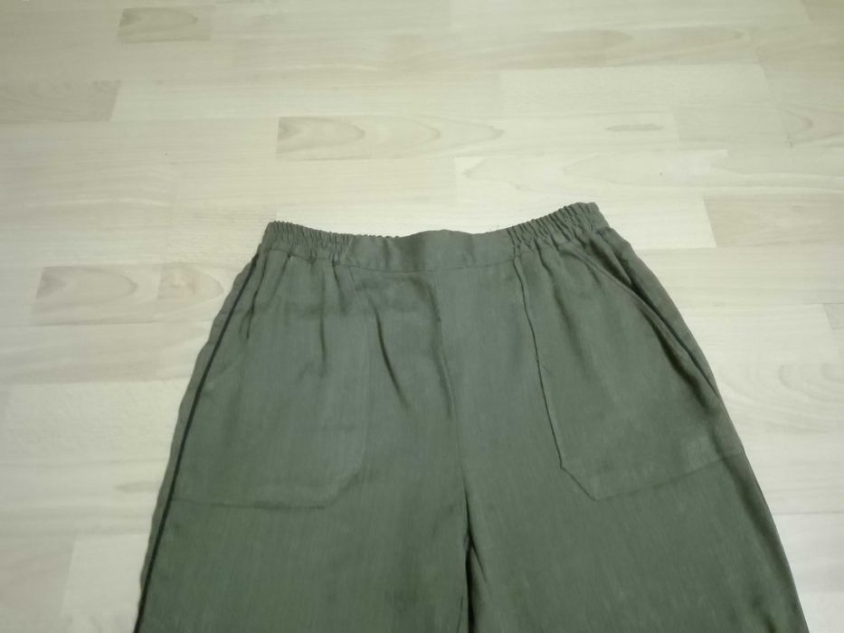 Joggery w kolorze khaki Zara rozm. S Nowe