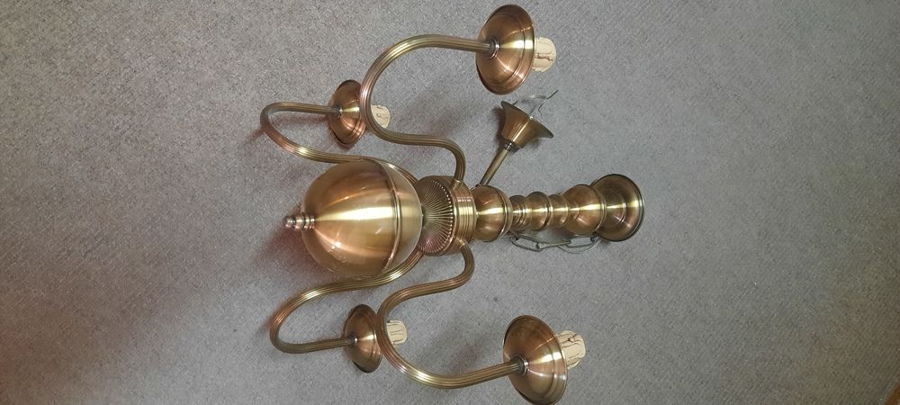 Candeeiro tecto 4 lampadas vintage