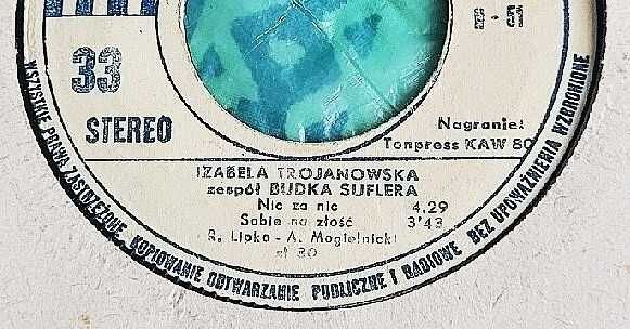 Izabela Trojanowska i Budka Suflera - dwa single z lat 80 tych.