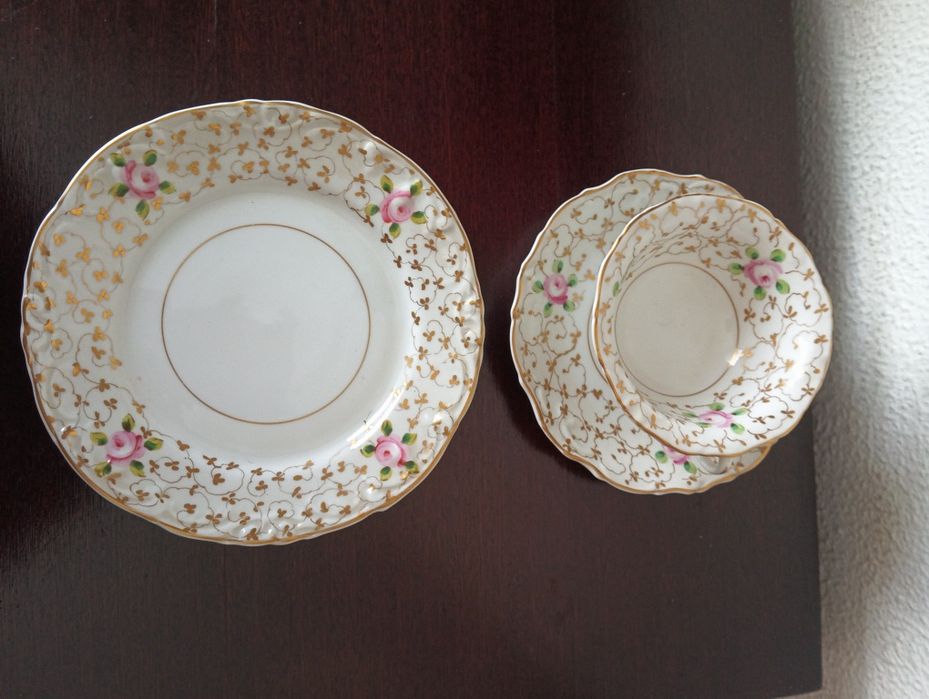 Chávena  Vista Alegre com prato de doce434038241211207683