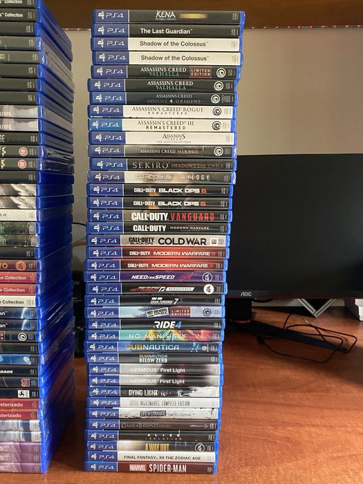 Lote de jogos PS4 e PS5
